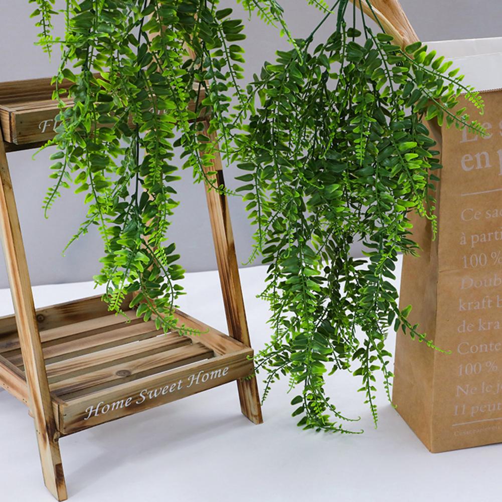 Artificial Plant Fastness MultiFunctional Realistic Looking Decorate Unfading Hanging Wall Decor Fake Plant Rattan Home Supplies