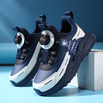 Chłopięce Antypoślizgowe Wodoodporne Skórzane Buty do Biegania Buty do Chodzenia do Sportów Outdoorowych Wygodne Dziecięce Sneakersy na Jesień Zimę 5-16 lat