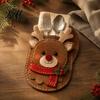 Christmas Table Decoration Felt Cutlery Holder DIY Kit Holiday Flatware Pouch Craft Festival Dinner Accessory Set Handmade Utensil Sleeve for Table,