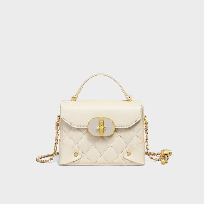 Luggage Handbag Women's New Leather Women's Bag Rhombus Chain Bag Autumn and Winter Premium Messenger Bag