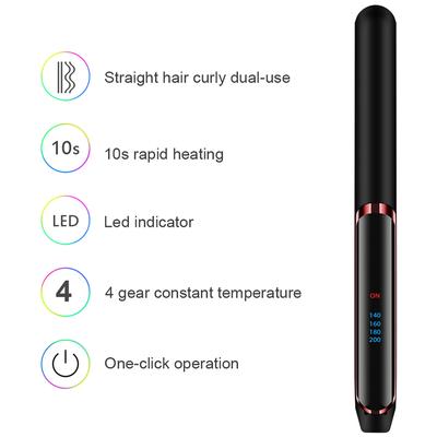 Professional Hair Straightener Ceramic Fast Heat-Up Negative Ion Electric Hair Flat Iron Lcd Display Hair Straightener
