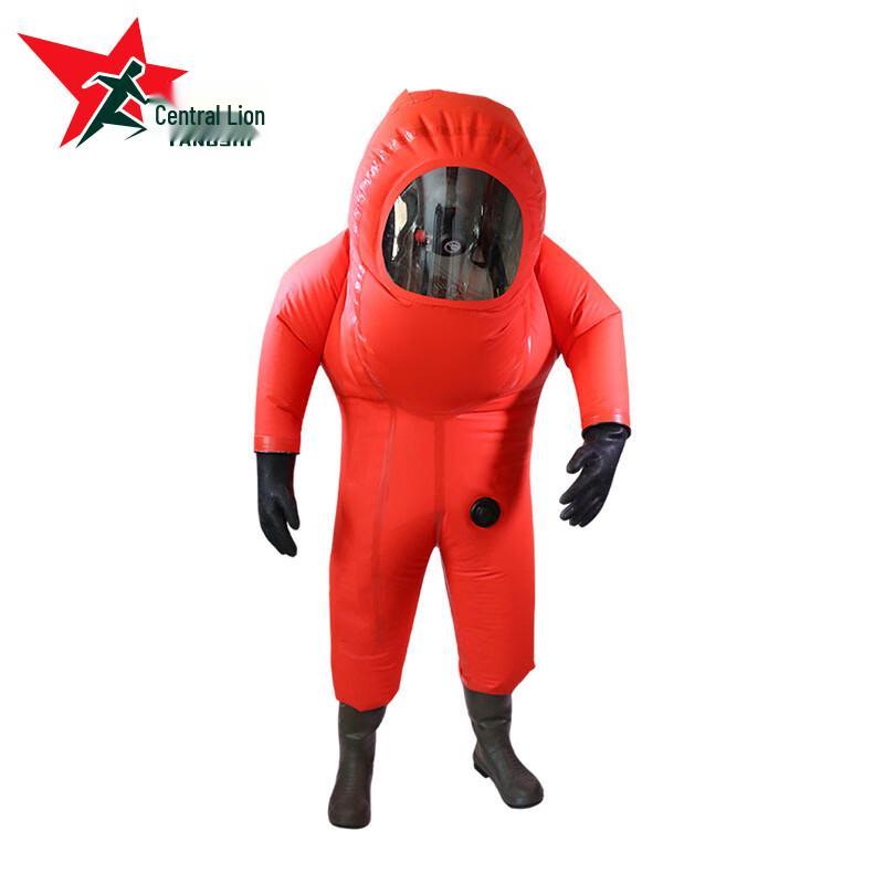 Yangshi Fire Chemical Protective Suit with Built-in Respirator