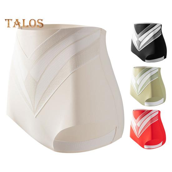 High Waist Women Underpants Tummy Control Double-layer Seamless Contrast Color Panties High Elasticity Wide Crotch Design Body Shaper Full Coverage