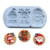 Santa Snowflake Silicone Cake Pan Effective Flexible Molds for Chocolate Ice Treat Pastry Creation