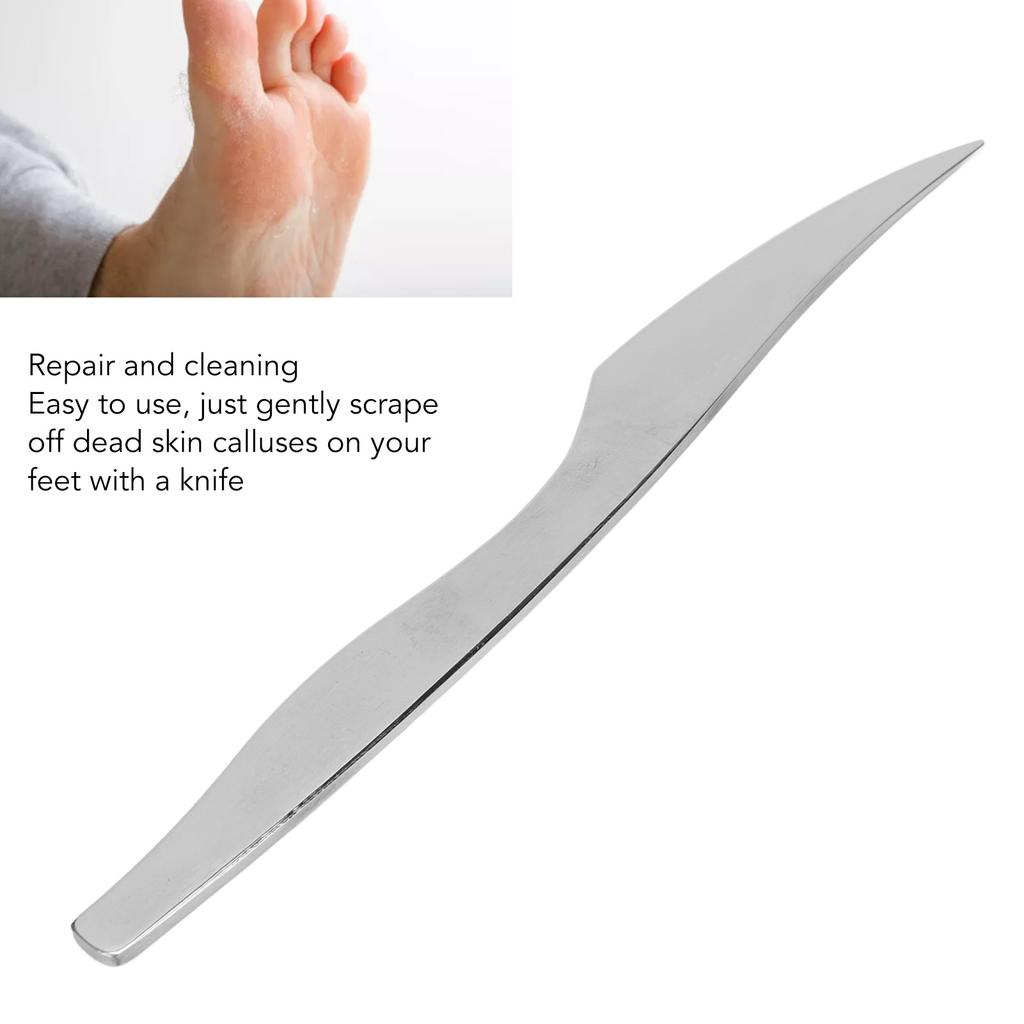 Foot Pedicure Knife Professional Stainless Steel Rust Proof Removes Dead Skin Callus Manicure Pedicure Tool