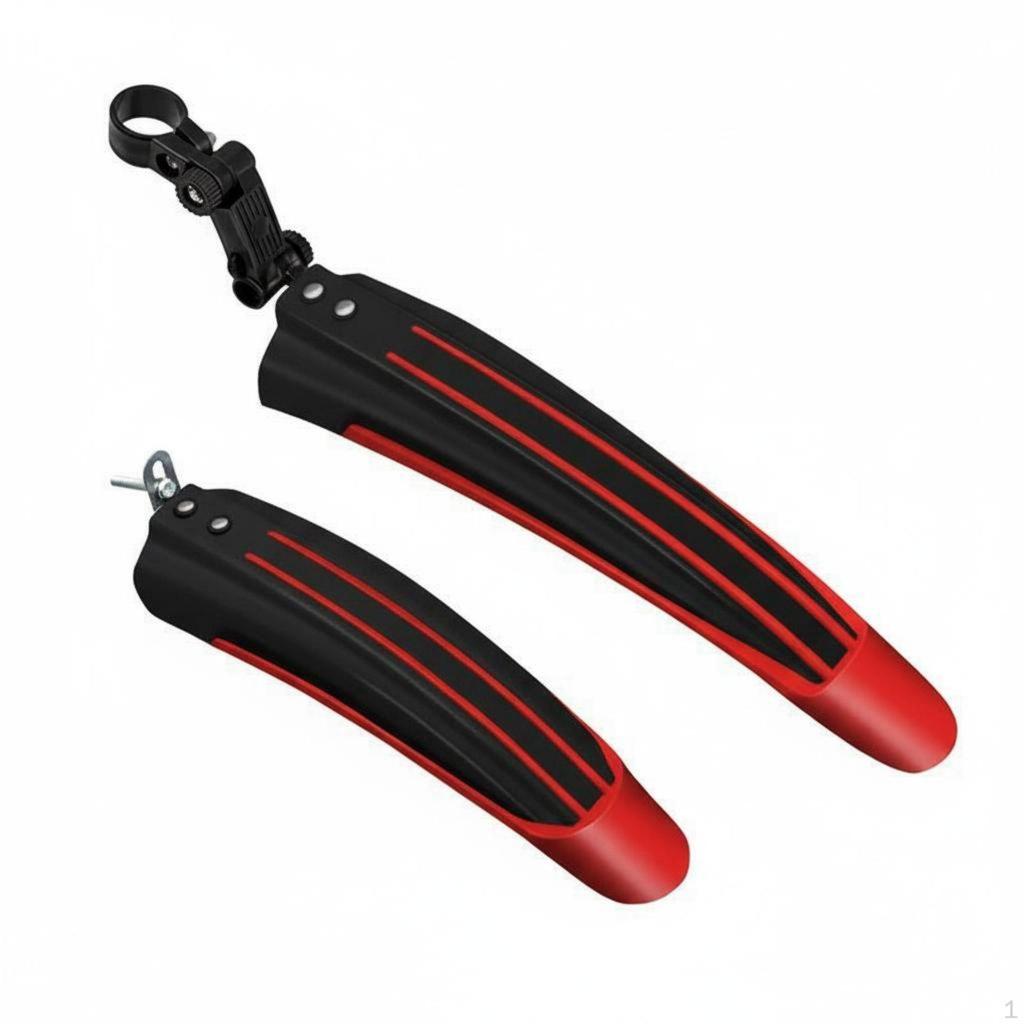 2 Pieces Universal Mountain Bike Mudguards Easy Installation Fenders Adjustable Cycle