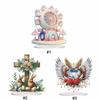 Acrylic Special Shape Wings Rose Table Top Diamond Painting Ornament Kits Diamond Painting Desktop Decors for Home Office Decor