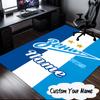 Custom Name Zenit FC Crest Rug for Living Room, Game Rooms, Office, Bedroom, Floor Mat Playful Design, Fan Gifts Christmas Decor
