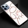 Cartoon Cute Bear Phone Case For Iphone 14 13 11 12 Pro Max Mini Xs Xr X 7 8 6s Plus Se 2022 Tempered Glass Protection Shell