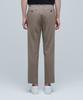 MUSINSA STANDARD Lightweight Relaxed Tapered Hidden Banding Crop Slacks [Dusty Beige]