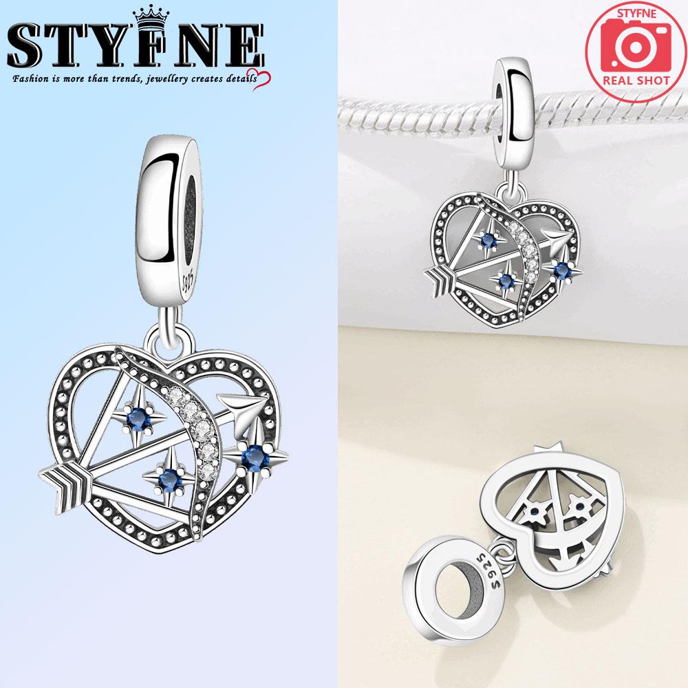 Copper Couple Gesture Heart Lock Key Combination Charms Beads Pendant For Original Bracelet Woman Girl Jewelry
