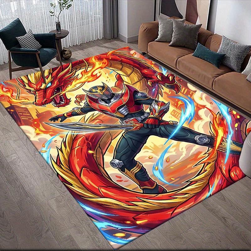

Kamen Rider dark style illustration Square Area Rug, Non-Slip Floor Mat for Living Room, Perfect Gift for Kamen Rider Fans.chl 60x90cm