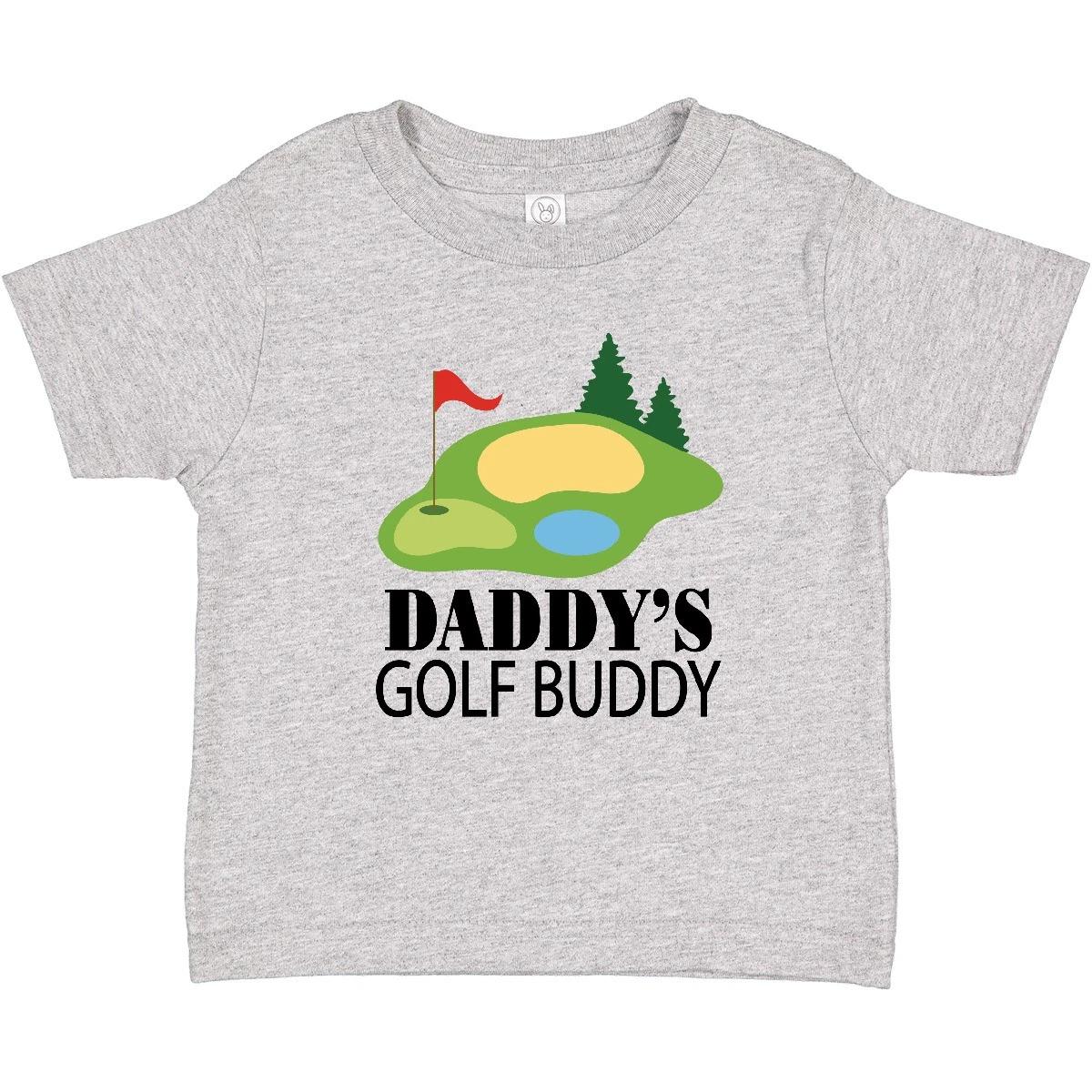 Inktastic Daddy s Golf Buddy With Putting Green Baby T-Shirt Future Golfer Boys 160