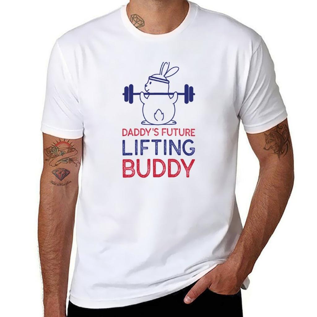 Daddys Future Lifting Buddy TShirt man t shirt summer t shirt man luxury TShirt