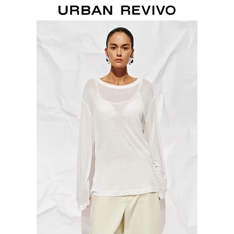 UR 2025 Autumn Women's Loose Long-Sleeve Round Neck T-Shirt