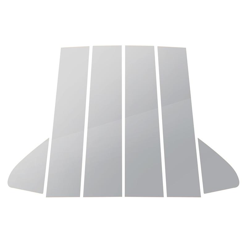 Chrome For Chevrolet Silverado 1500 Crew Cab Double Cab 2019-2024 Pillar Posts Car Window Trim Cover BC Column Stickers