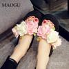 Lightweight Thick-sole Women's Summer Fashion Slippers Flower Decors Platform Flip Flops Woman Casual Slides Zapatos De Mujer