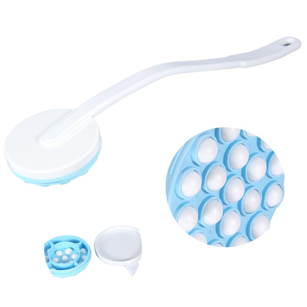 Long Handled Lotion Oil Cream Applicator Body Leg Bath Brush Massager Massaging Tool