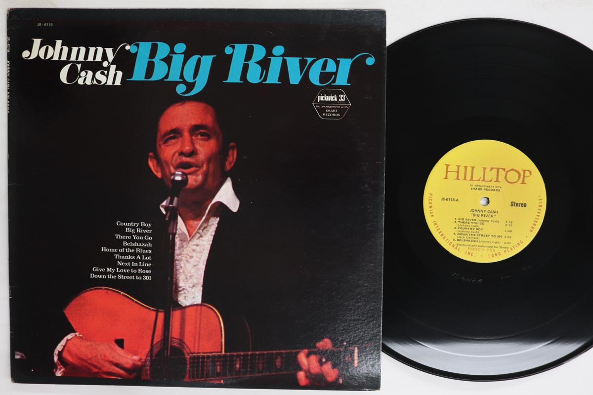 

LP Record JOHNNY CASH Big River JS6118 HILLTOP 197 US CountryFolk Used