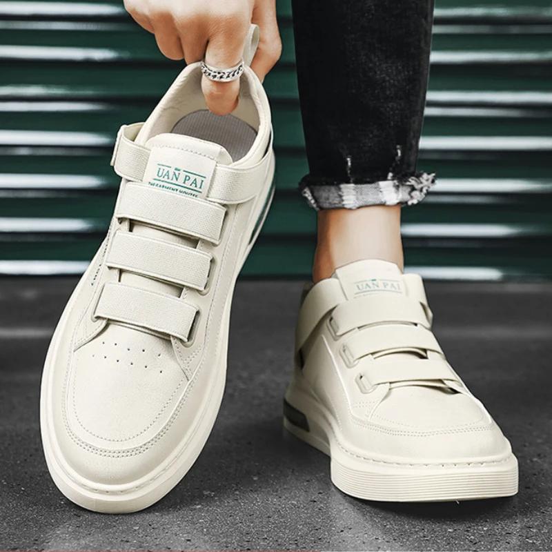 Fashion Men's Shoes Spring and Autumn 2024 New Fashionable Leather Waterproof Board Shoes,lightweight and Breathable Casual Sports Shoes
