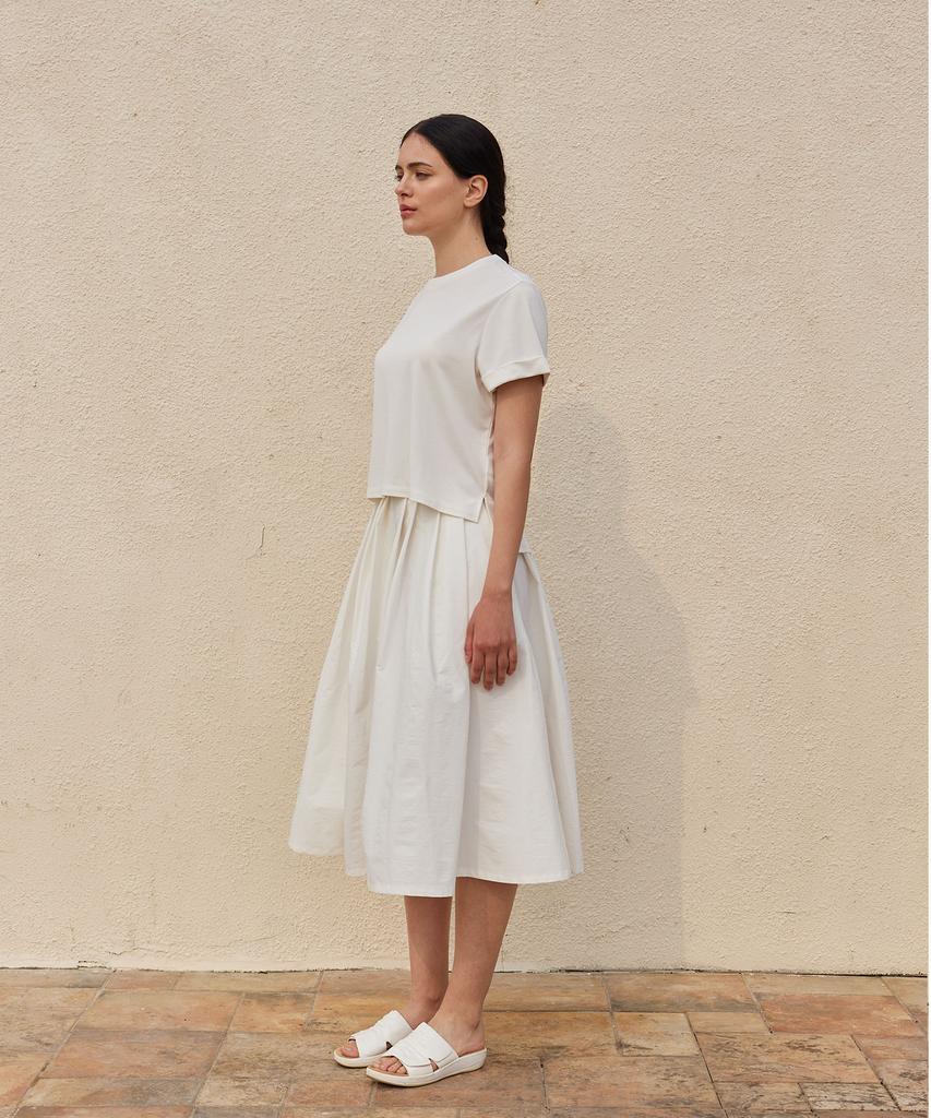 PADO SEOUL Pleated Skirt Ivory