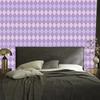Pastel Diamonds Wallpaper Lavender, Purple and Blue 50x1000