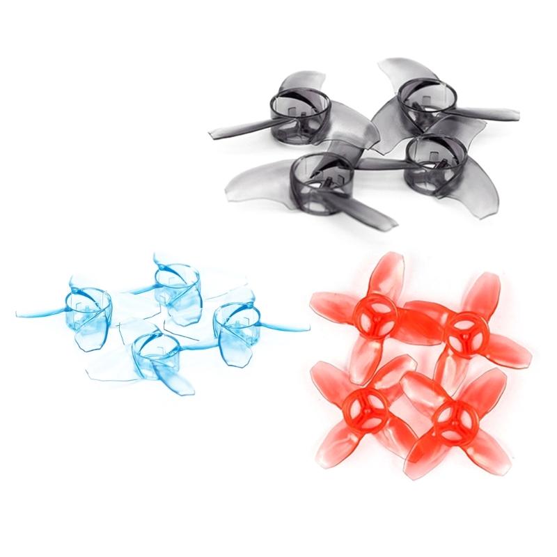 4pcs Plastic Propellers Indoor Drones Propellers Set High Performances Propellers Smooth Flight Propellers for Tinyhawk
