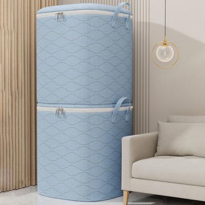 Yousheng Aufbewahrungstasche für Kleidung mit großem Fassungsvermögen, mit Griff, Reißverschluss, staubdicht, feuchtigkeitsbeständig, verdickt, Organizer-Tasche für Bettdecken und Decken