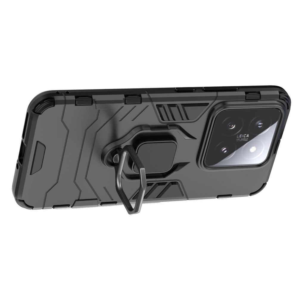 For Xiaomi 14 Case Phone Shell Anti-Scratch Kickstand PC+TPU Mobile Phone Cover