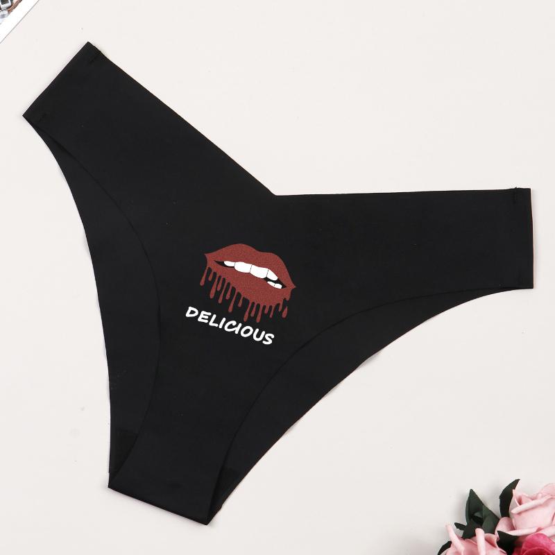 

Varsbaby Женские сексуальные удобные трусики DELICIOUS Printed Pattern Panties XL чёрный