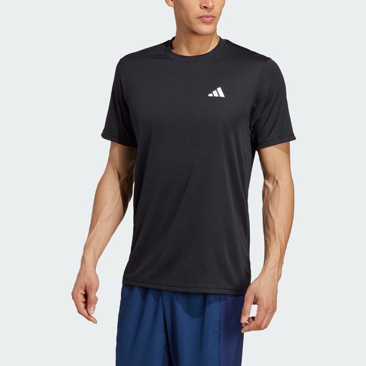 New Adidas ESSENTIALS T Shirt Men's Black IC7428