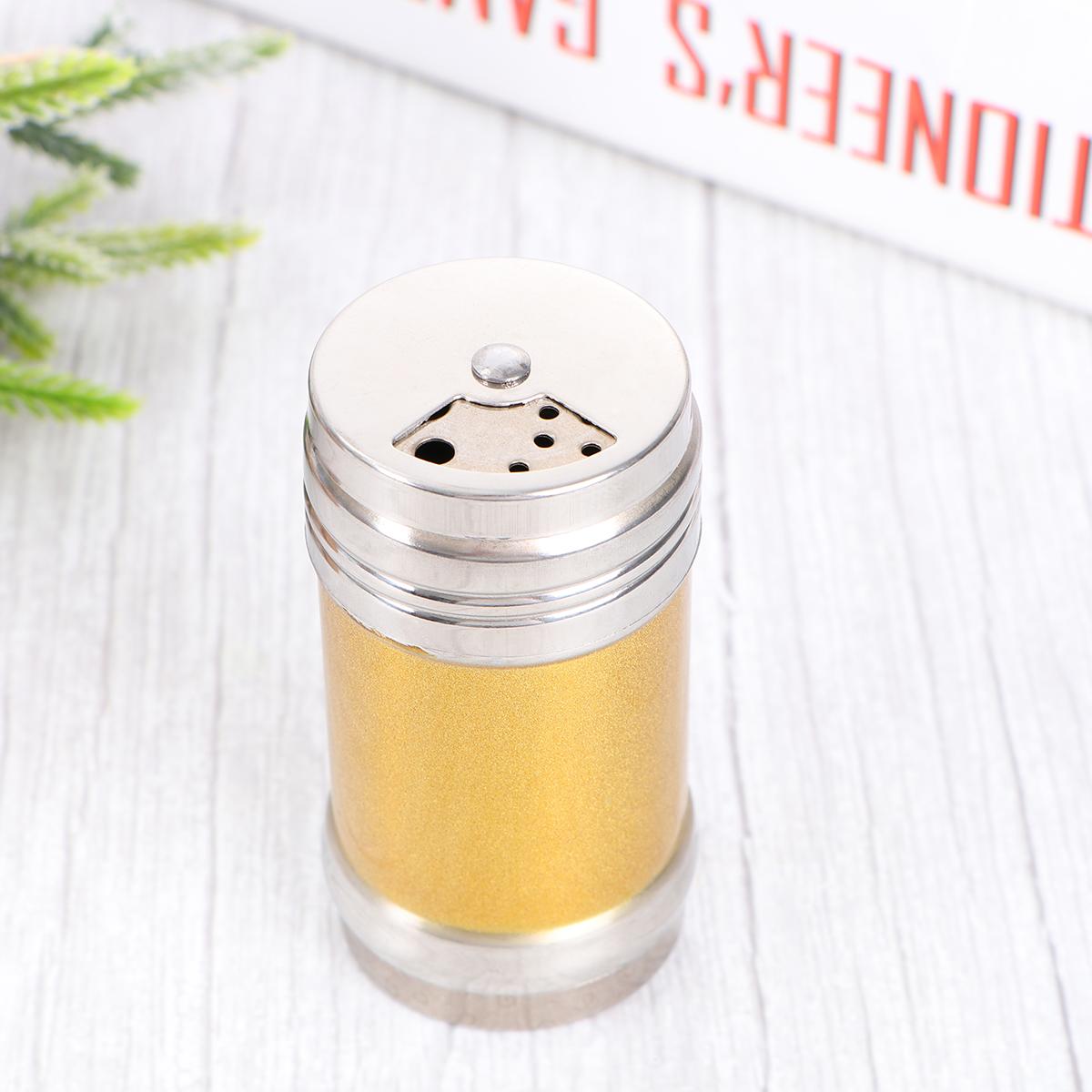 

Нержавеющая сталь Цветной шейкер для приправ Перец Соль Сахар Специи Порошок Кулинария Инструменты Бытовая приправа для барбекю на открытом воздухе