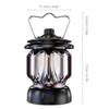 Rechargeable Vintage Lantern LED Metal Hanging Lantern Table Lamp for Indoor Outdoor Camping