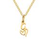 St. Delan Versatile 26-Letter Stainless Steel DIY Necklace Pendant