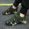 Classmates Summer Camp Military Training Camouflage Shoes Spring 2025 New Flying Woven Breathable Running Shoes Children's Sports Shoes