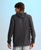 Leijibi Tech Flow Hydro Performance Loose Fit Hooded Zip-Up Rash Guard W Charcoal