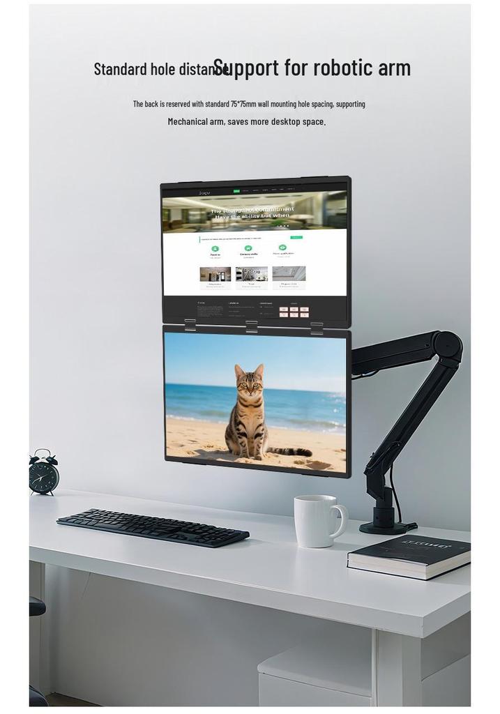 Multi-Screen Portable Notebook Expansion: Dual and Triple Screen Display for Convenient Use and Efficient Stock Trading.