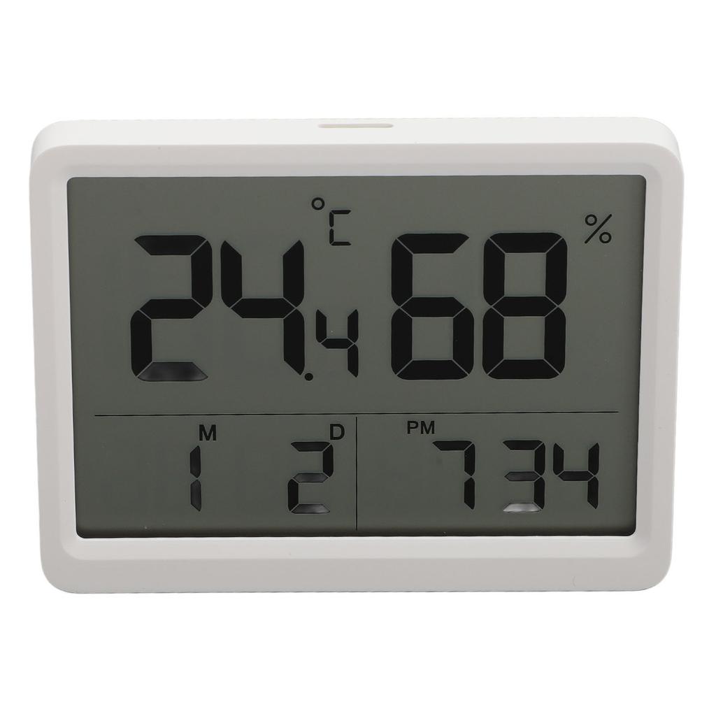 LCD Temperature Humidity Meter Professional 4 Inch Large Screen Accurate High Sensitivity Digital Indoor Thermometer