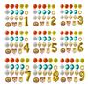18pcs Jungle Animal Balloons Set Chrome Latex Balloon 30inch Gold Number Globos Kids Birthday Party Baby Shower Decor