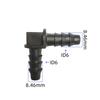 L Type 90 Degree Plastic Connector Auto Fuel Line Quick Connector Adaptor Douplex Fittings L Stype 2pcs