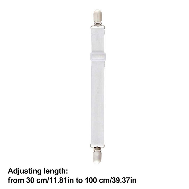 2/12pcs Adjustable Bed Sheet Fasteners Straps Elastic Mattress Cover Corner Holder Clip Grippers Suspender Cord Hook Loop Clasps