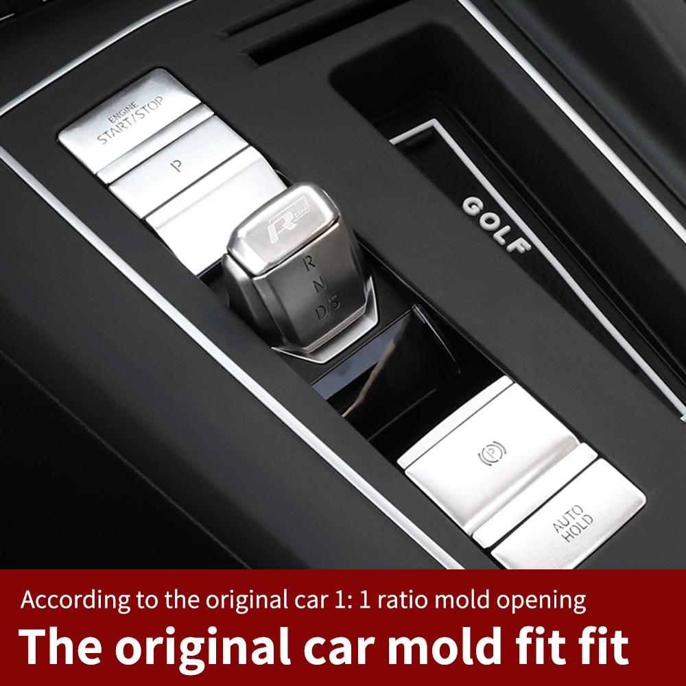T282026 Hot VOLKSWAGEN Car Interior Central Control Panel Shift Button Sticker Door Unlocking Suitable for Volkswagen Golf 8 MK8 GT