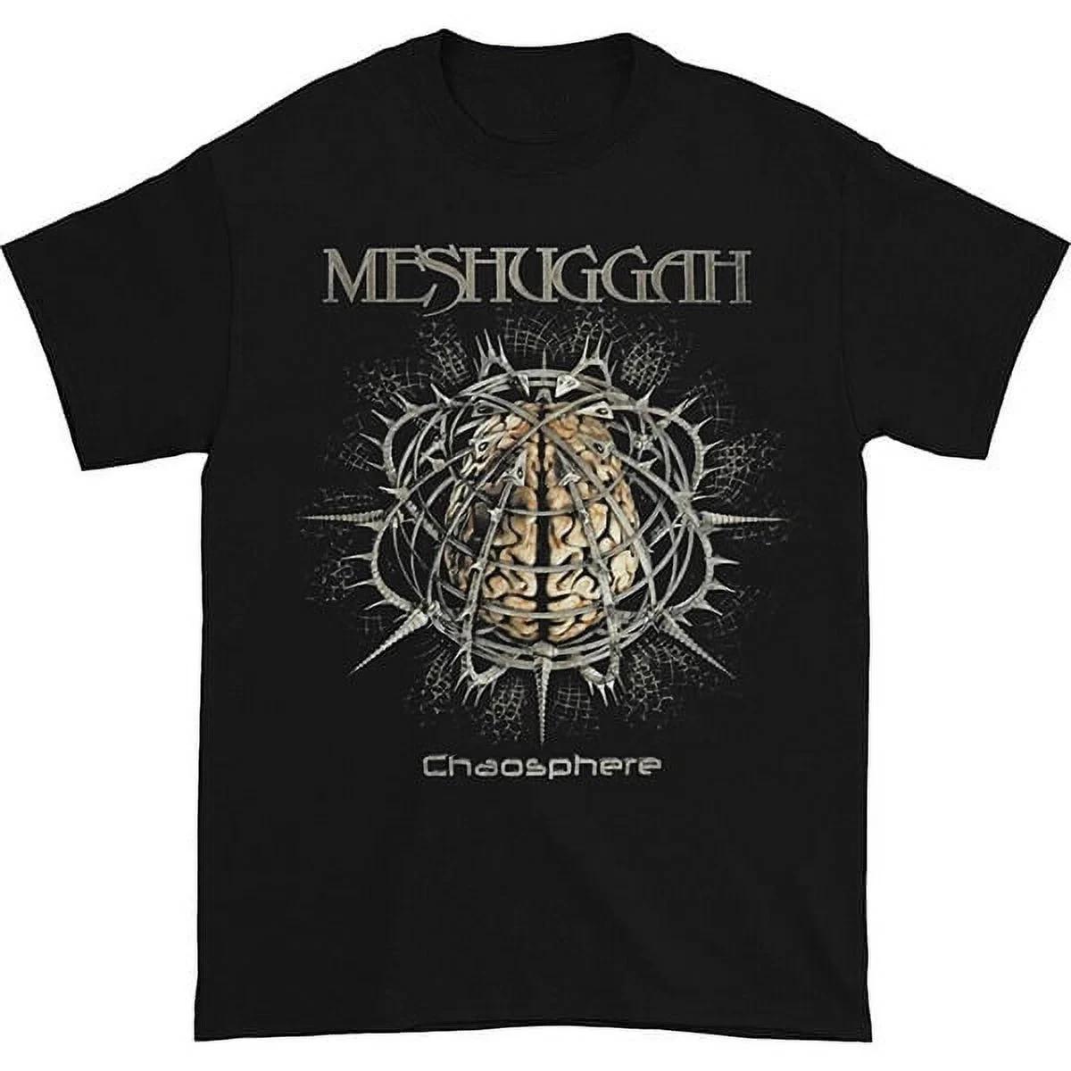 Hot! MESHUGGAH Band CHAOSPHERE Album Cotton Black Full Size T Shirt TR395 XXXL