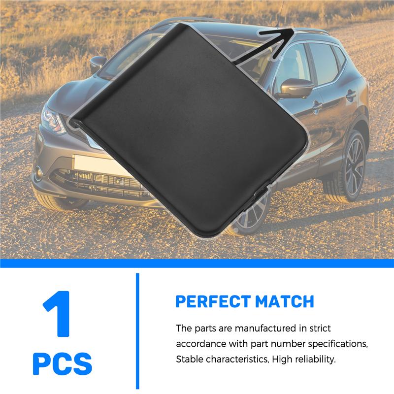 

Front Bumper Towing Hook Cover Cap Housing Lid Case For Nissan Qashqai 2008-2015 622A0-JE20A-A99D чорний