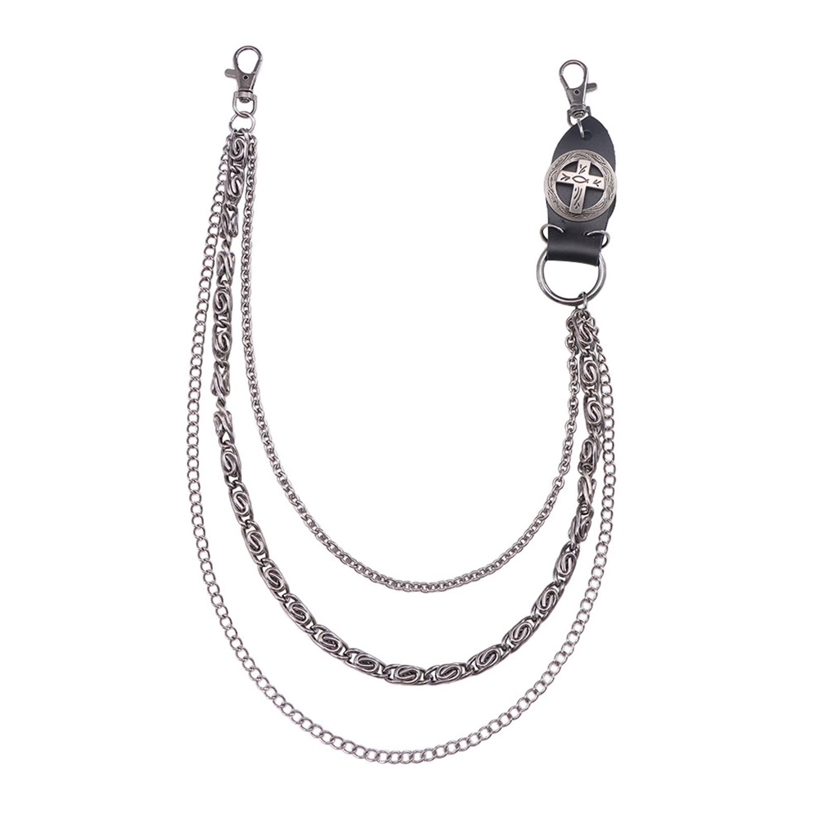 

Trendy Metal Chain Street Performances Chain Belt Music Festival Chain Belt for Trendsetters and Denims Lover