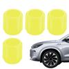 4pcs Cars Luminous Tire Valve Covers Glow In The Dark Tire Valve Caps Rubber Tire Valve Stem Caps Car Wheel Air Valve Cover