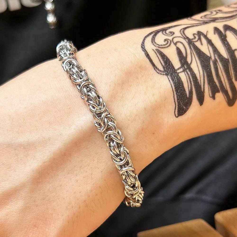 1pc Chain Bracelet with Intricate Interlaced Design, Suitable for Both Casual and Formal Occasions, a Simple and Essential Jewelry Gift for Both Men