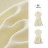 Semir Women's Polo Collar Ruffle Trim Puffball Dress