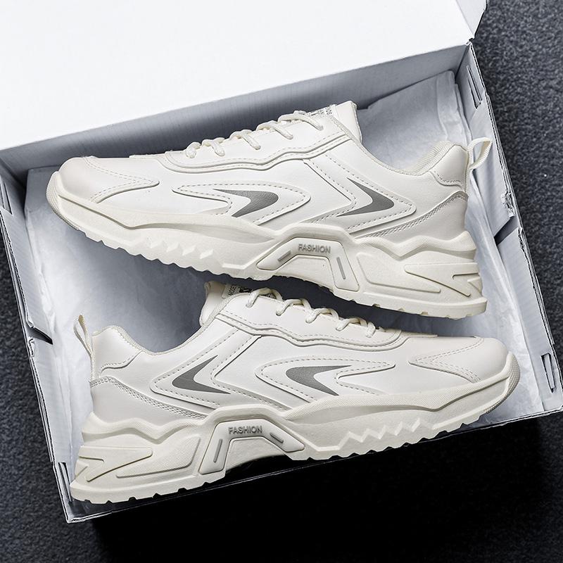 Men's Thick Sole Casual Sports Shoes Summer New Soft Sole Non-slip Outdoor Running Shoes Fashion Student Sneakers Walking Shoes