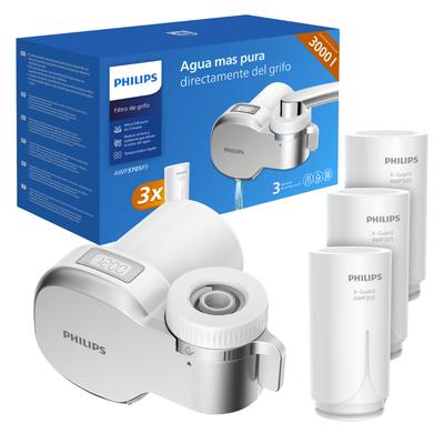 Philips Awp3705P3 Faucet Water Filter with Display and Counter. 3 Filter Cartridges In the Set.